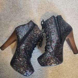 Glitter booties size 7